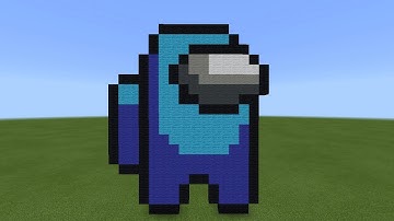 Minecraft Pixel Art - Among us [Tutorial]