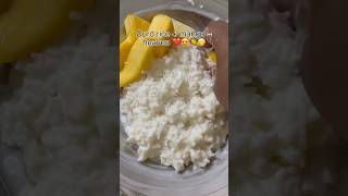 Nothing feels more comforting than curd rice and mango after a tiring trip 🥭✨ #comfortfood #food