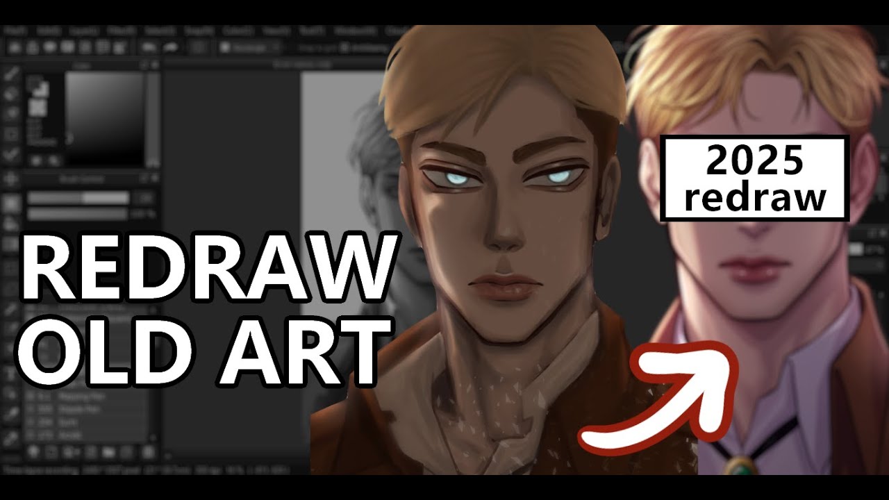 REDRAWING OLD ART - YouTube