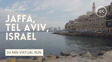 Virtual Run 4K | Tel Aviv | Jaffa Park, Port, Promenade, Mediterranean Sea | Treadmill Workout