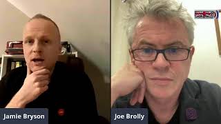 Jamie Bryson in discussion with Joe Brolly