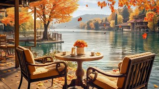 Relaxing Jazz Music for Stress Relief 🍂 Smooth Autumn Morning Jazz in Outdoor Coffee Shop Ambience screenshot 4