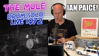 Drum Teacher Reacts: IAN PAICE | Deep Purple - The Mule | Live Drum Solo Denmark 1972