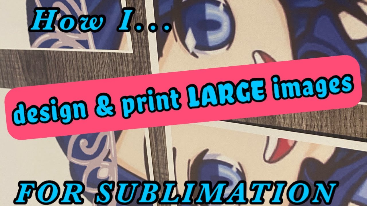 Sublimation for beginners. Print larger and remove background
