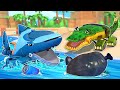 Oh no! The water is polluted! Help, CROCODILE CAR! | Cars Rescue Team | Shark Week | AnimaCars