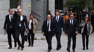 Catalonia's secessionist leaders jailed ahead of rebellion trial