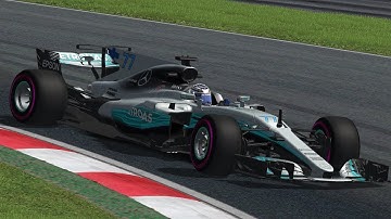 rFactor F1 2017 Bottas onboard Mercedes W08 EQ Power+ Spielberg