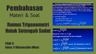 Rumus trigonometri untuk setengah sudut ...
