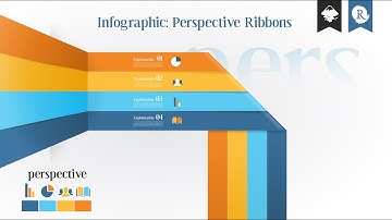 Inkscape infographic: Perspective Ribbons