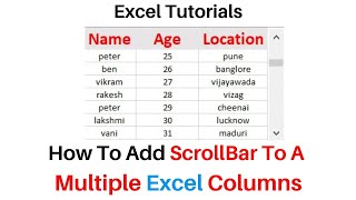Celebrity Make single Scroll Bar Excel sheet multiple columns sliderbar xlsx basics for beginners Net Worth