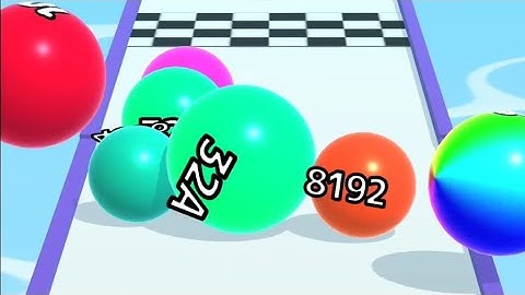 MAX LEVELS 123 BALL RUN 2048 ☘️🔴🔘. All Levels Gameplay Walkthrough Android, iOS New Update