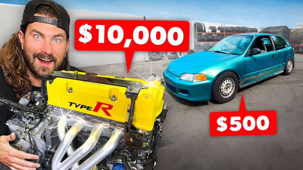 We Put a $10,000 Engine in our $500 Civic