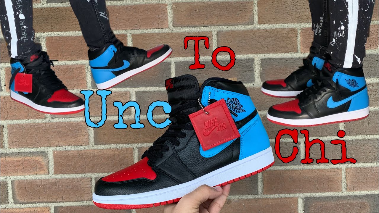 la to chicago jordan 1 on feet