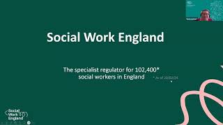 Social Work Week: Social Work England, renewals and continuing professional development