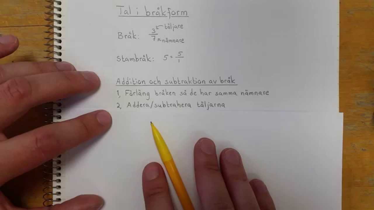 Ma2a Tal i bråkform