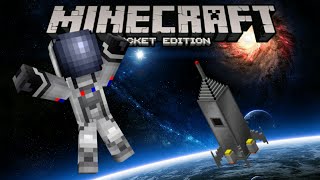 Minecraft Pocket Edition | FLYING TO THE MOON!! | Apollo 18 Custom Command Adventure screenshot 3