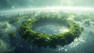 12 Hours Orbital Solarpunk 🌿 Deep Space Eco-Ring Ambience • Sleep, Relax, Meditation (LIVE))