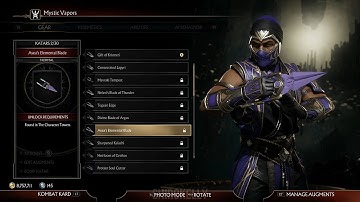 Mortal Kombat 11 : Rain Character Customization / All Outfits & Gear