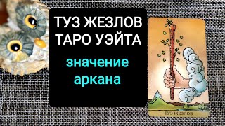 ТУЗ ЖЕЗЛОВ/ЗНАЧЕНИЕ АРКАНА ТАРО УЭЙТА