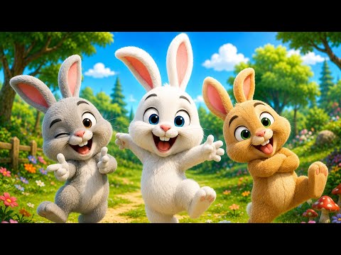 Hop little bunnies hop hop hop | kids nursery rhyme and songs 
