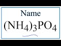 Polyatomic Ions and Their Properties