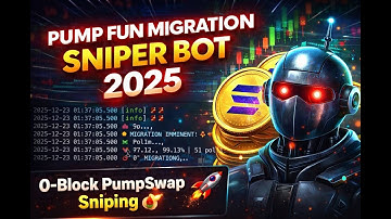 Pump Fun Migration Sniper Bot 2025 | 0-Block PumpSwap Sniping 🚀