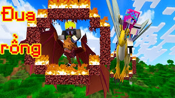 ONE VÀ NOOB YETI THỬ THÁCH CHƠI MINI GAME ẤP VÀ CUỘC ĐUA RỒNG TRONG MINECRAFT