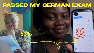 I passed my German exam (53% → 80%)