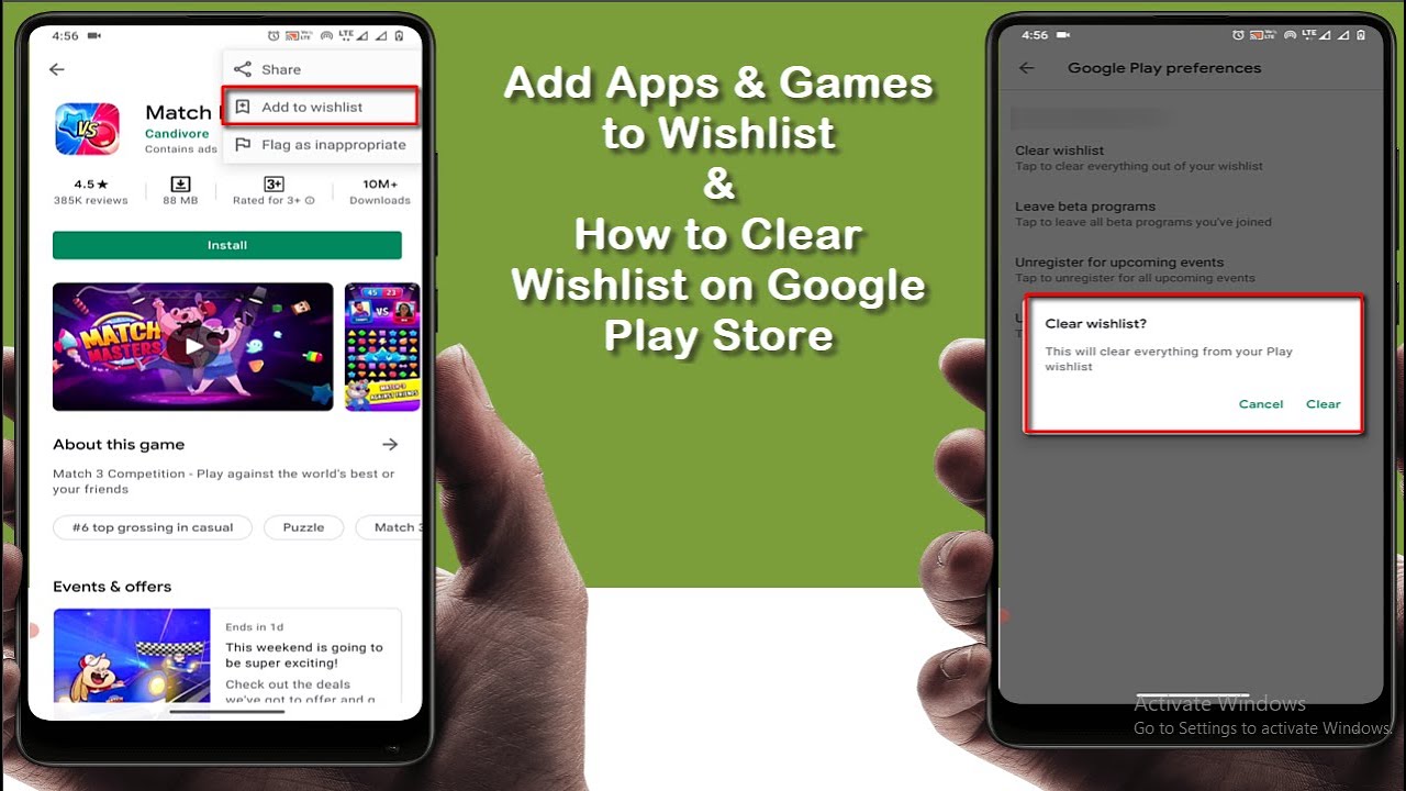 How to Add Apps & Game to Wishlist & How to Clear the Wishlist on