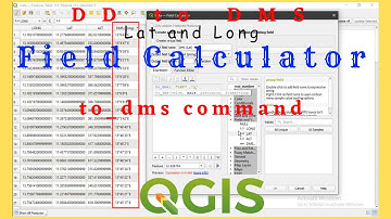 DD to DMS Conversion | QGIS Field Calculator