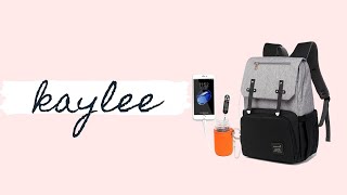kaylee usb diaper bag