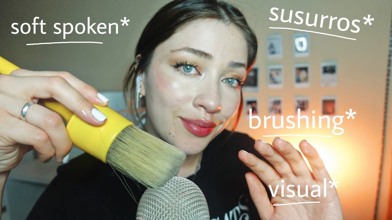 ASMR Soft spoken & Susurros |  BRUSHING,TAPPING y visual