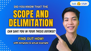 How to Effectively Write the SCOPE AND DELIMITATION | Thesis Secret Tricks