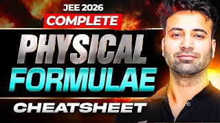Complete Physical Chemistry Formula Revision Cheatsheet | JEE 2026