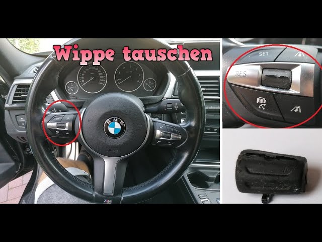BMW 3er F30 M-Sport steeringwheel cruise controll button switch