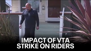 As VTA strike lingers, regular riders resort to walking to important appointments | KTVU