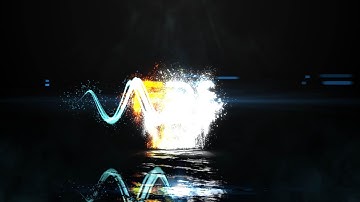 Glowing-particle-logo-reveal