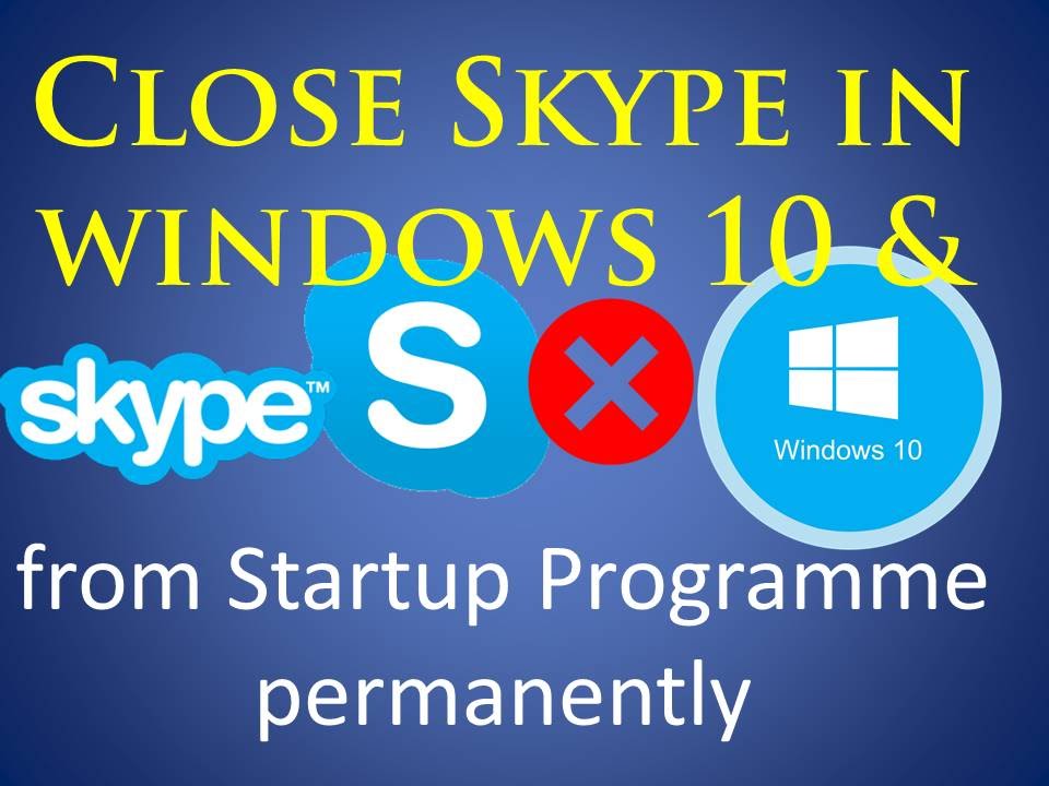 start skype on startup windows 10