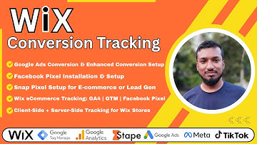 Wix Conversion Tracking for Google Analytics 4, Google Ads, and, Facebook Pixel Conversion.