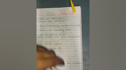 PLC AND SCADA  MCQ QUESTION IN PROCESS CONTROL  FOR POLYTEACNIC