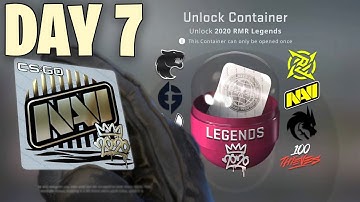 OPENING RMR CAPSULES EVERY DAY UNTIL I PULL A GOLD STICKER! DAY 7 (CS:GO Legends)
