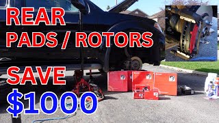 2012 Nissan Pathfinder Brake Pads and Rotors - Rear / Parking