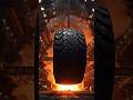 Waste Tires → Steel Blocks 🔥#howitsmade #shorts #shortvideo #youtubeshorts #factoryprocess
