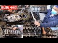 ISUZU 4HG1 NEW HEAD GASKET INSTALLATION COMPLETE PROCESS 👁️✨||