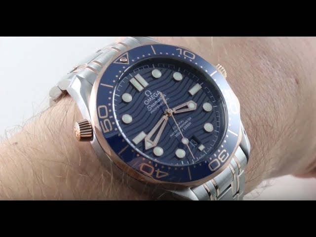 omega seamaster blue and gold