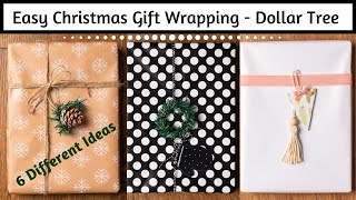 Easy Christmas Gift Wrapping - Dollar Tree