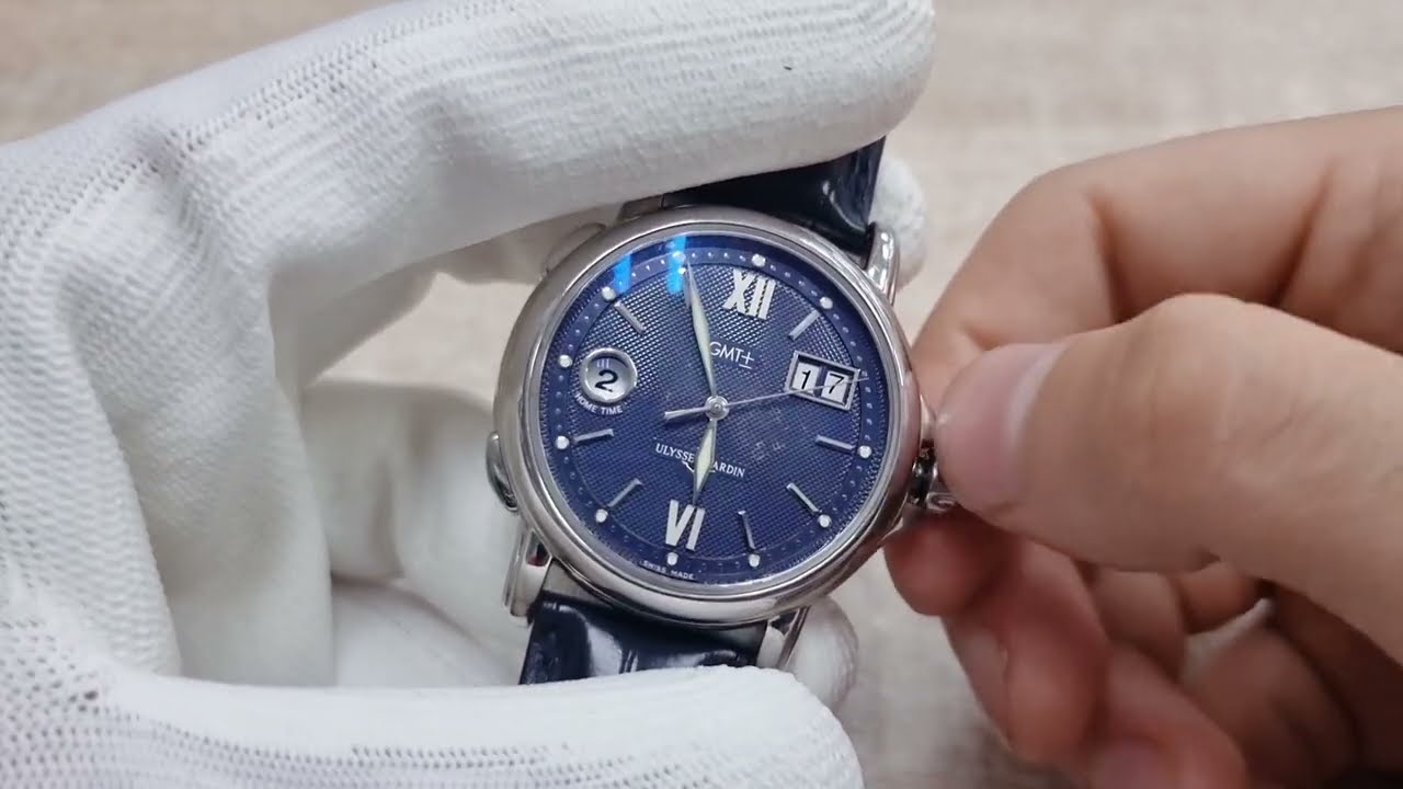 コ*ツ様 Ulysses Nardin 自動巻き 時計 Ulysse Nardin 223-88/383 Dual Time GMT± Big Date - YouTube