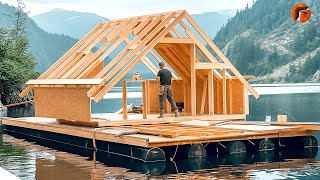 Man Spends 200 Days Building Amazing Wood Cabin | Start to Finish Build by @Mrhuubushcraft