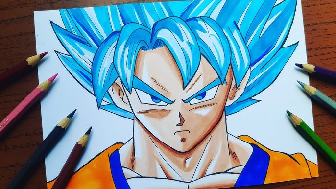 Desenho Mestre - Tentei desenhar o Goku realista e olha no