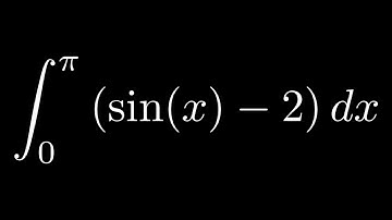 Definite Integral of (sin(x) - 2) from 0 to pi